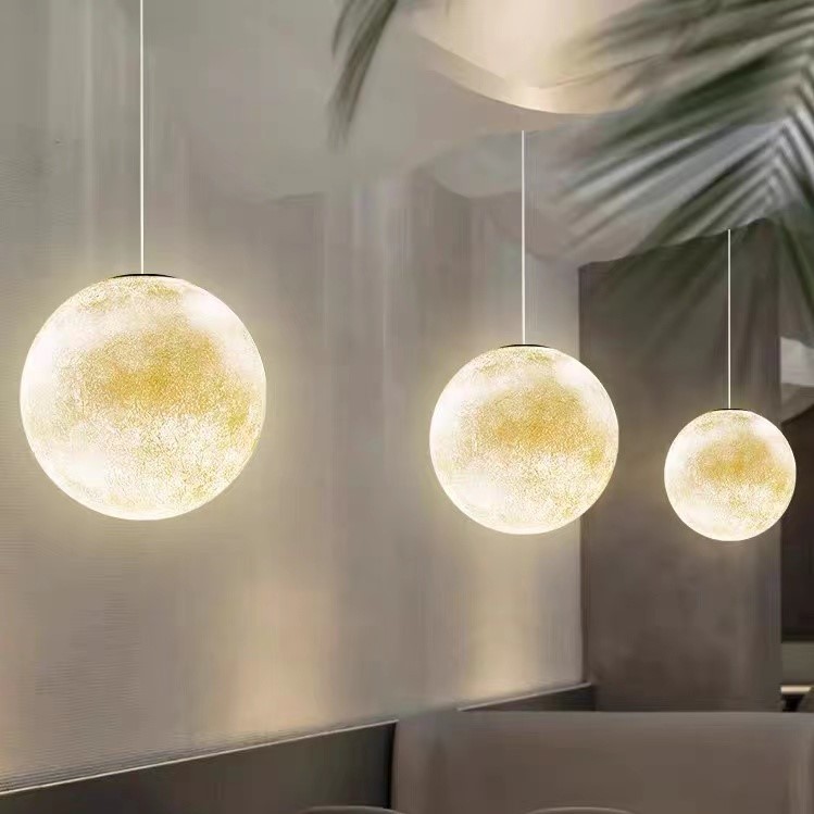 Indoor restaurants innovative Moon style pendent light